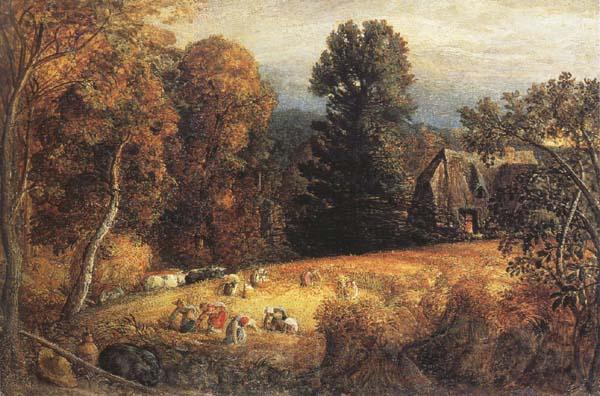 Samuel Palmer The Gleaning Field